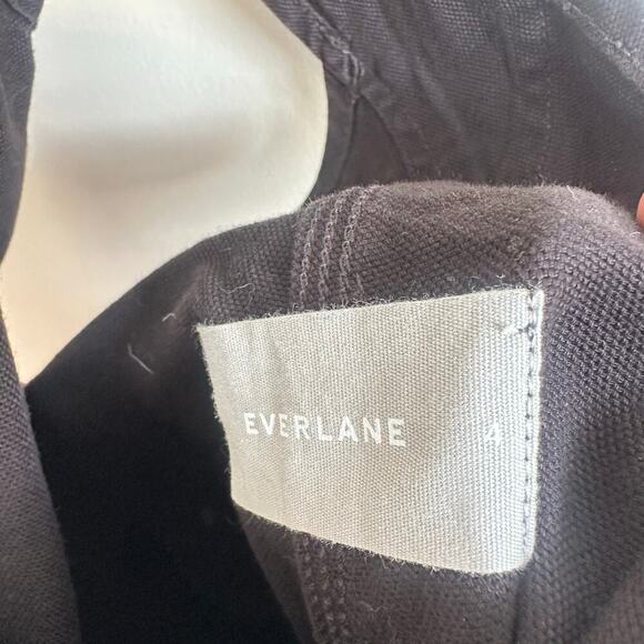 NWT Everlane Cotton Canvas Overalls in Black Size 4 - Picture 8 of 14